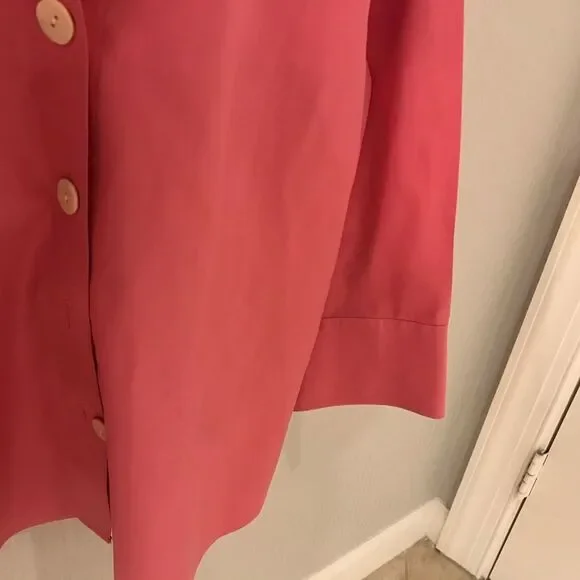 Talbots Vibrant Pink Collared Shirt - Picture 4 of 4